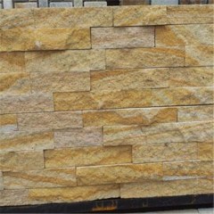 Natural split yellow sandstone wall cladding